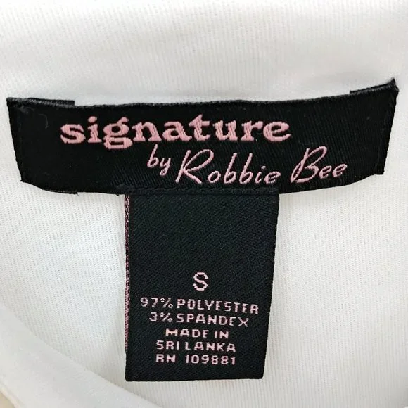 Robbie Bee Photorealistic Floral Cream Scuba Dress - Picture 5 of 5